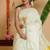 off white zari organza kasavu saree with blouse