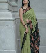 white zari crepe kasavu saree with blouse
