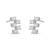 925 sterling silver Minimal Diamond Ear Climber Earrings