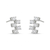 925 sterling silver Minimal Diamond Ear Climber Earrings