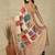 beige printed silk cotton kasavu saree with blouse