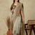 beige woven design silk cotton kasavu saree with blouse