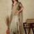beige woven design silk cotton kasavu saree with blouse
