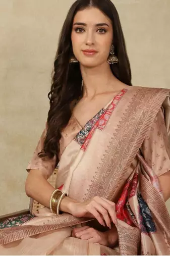 sea green woven design silk cotton kasavu saree with blouse