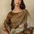 beige zari tissue kasavu saree with blouse