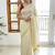 cream embroidered pure cotton kasavu saree with blouse