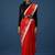 red zari pure cotton kasavu saree with blouse