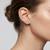 925 sterling silver Heart Diamond Halo Stud Earrings
