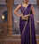 Designer Chinon Saree Decorated With Readymade Gold Sequence Lace  And Sequence Embroidered Unstitched  Blouse Piece