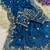 Blue Color Sequins and zari embroidery work Satin Saree