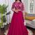 magenta silkblend embroidered lehenga set