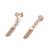 925 sterling silver Rose Gold Diamond Tassel Drop Earrings