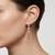 925 sterling silver Rose Gold Diamond Tassel Drop Earrings