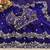 Purple Color Sequins and zari embroidery work Satin Saree
