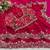 Red Color Sequins and zari embroidery work Satin Saree