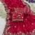 Red Color Sequins and zari embroidery work Satin Saree