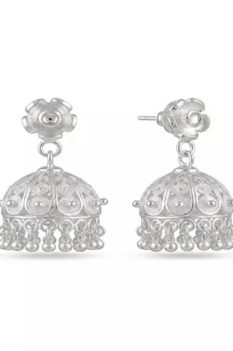 925 sterling silver Traditional Jhumka Bell Earrings