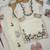 Kids off-white fendy silk embroidered workkurta with farsi plazzo and dupatta