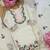Kids off-white fendy silk embroidered workkurta with farsi plazzo and dupatta