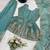 Kids girls sea green fendy silk peplum kurti with palazzo and dupatta set