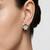 925 sterling silver Sculpted Flower Diamond Stud Earrings