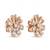 925 sterling silver Flower Earrings with Diamond Accents
