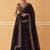 black silk blend embroidered lehenga choli