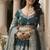 Green Zari, Thread, and Sequins Embroidered French Crepe indian designer wedding Lehenga Choli dress