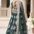 Green Zari, Thread, and Sequins Embroidered French Crepe indian designer wedding Lehenga Choli dress