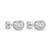 925 sterling silver Classic Bezel Diamond Stud Earrings