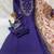Women purple embroidered straight kurta set with dupatta