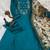 Women rama green embroidered kurta pant set with dupatt