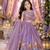 Designer kids lavender embroidered silk lehenga choli with net dupatta