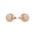 925 sterling silver Rose Gold Stardust Dome Earrings