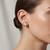 925 sterling silver Rose Gold Stardust Dome Earrings