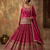 Royal rani pink embroidered lehenga set