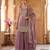 Graceful lavender embroidered sharara set with dupatta