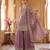 Graceful lavender embroidered sharara set with dupatta
