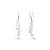 925 sterling silver Floating Pearl Threader Earrings