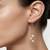 925 sterling silver Floating Pearl Threader Earrings