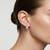 925 sterling silver Pavé Sphere Huggie Hoop Earrings