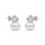925 sterling silver Royal Pearl Crown Earrings