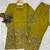 Olive green floral printed short kurta with straight pants co-ord set