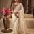 Premium off white saree with intricate embroidery & maroon heavy work blouse