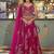 Stylish Hot Pink Thread Work Silk Engagement Wear Lehenga Choli