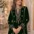 Green embroidered velvet salwar suit