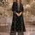 Black embroidered velvet salwar suit