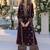Purple embroidered velvet salwar suit