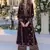 Purple embroidered velvet salwar suit