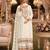 Beige premium embroidered chinon salwar suit